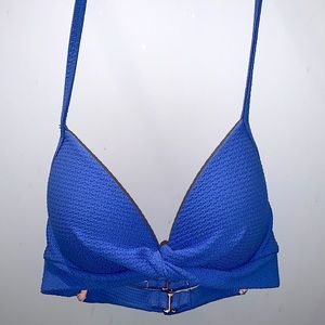 Blue padded push-up bikini top-women’s 34B                    ~Brand:Shade&Shore